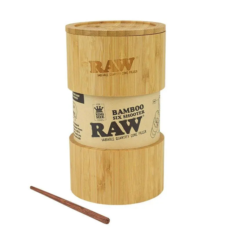 RAW Bamboo Six Shooter Cone Filler - King Size-