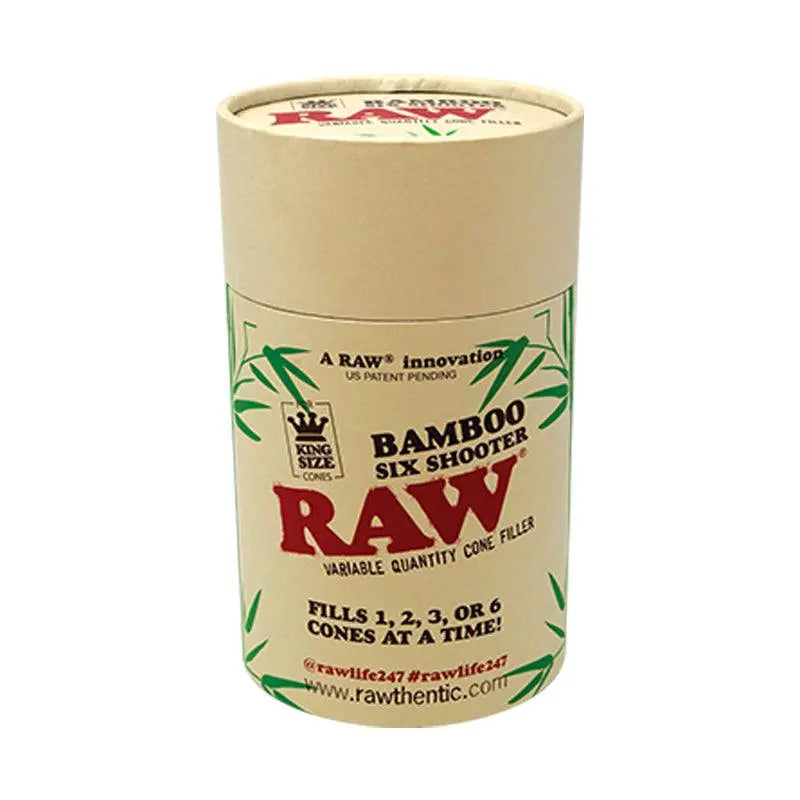 RAW Bamboo Six Shooter Cone Filler - King Size-