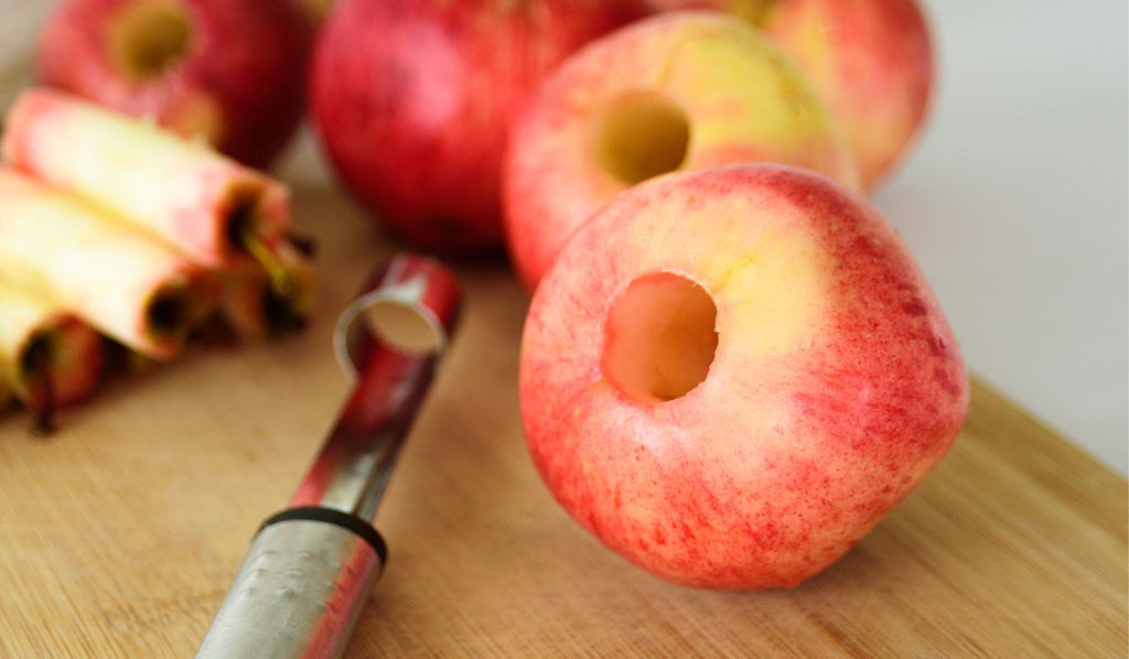 Apple with a corer