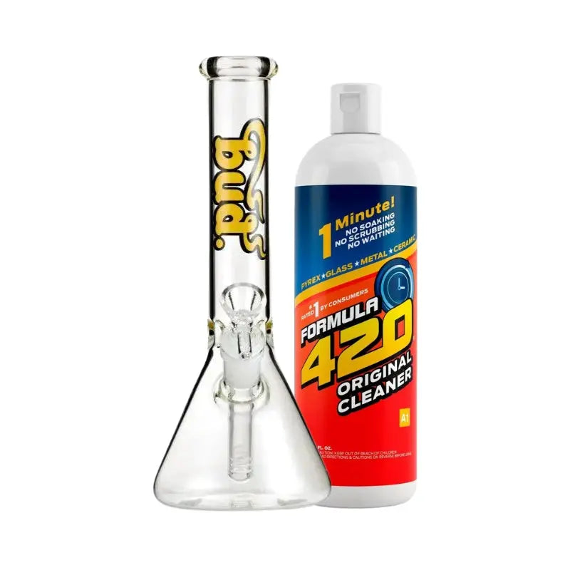 Bud Beaker Bong & Cleaner Bundle-