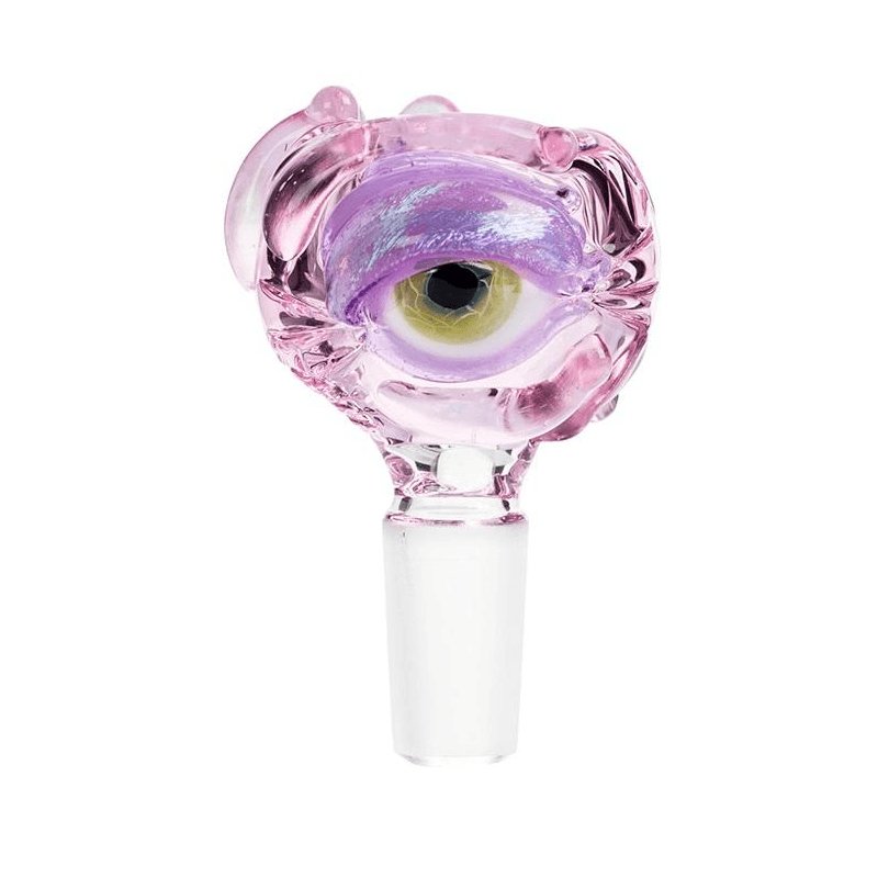 Frank Loves Glass Eyeball Cone Piece 14mm - Purple-