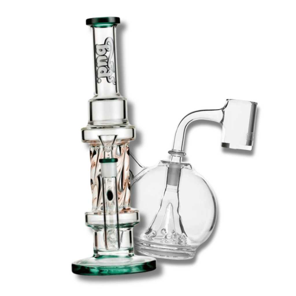 Two glass dab and oil rigs